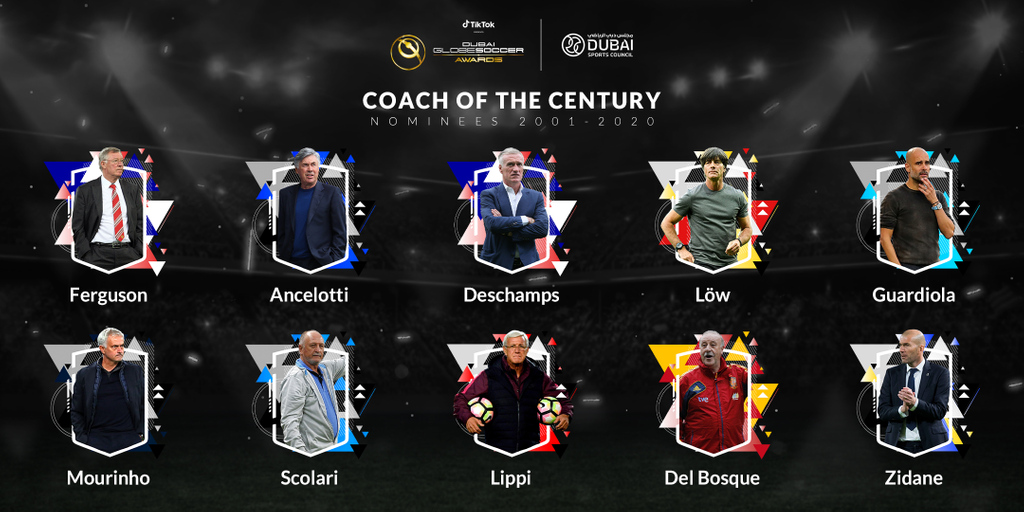 环球足球奖评20年最佳教练，弗格森、瓜帅、穆帅、里皮等被提名