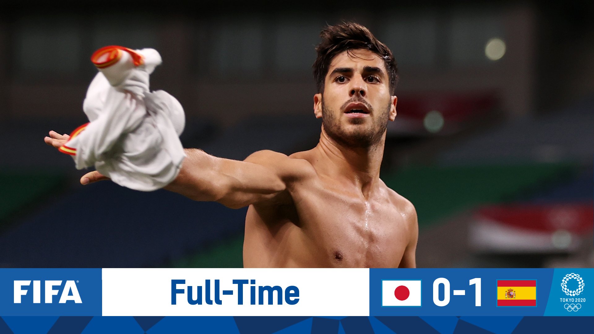 奥运男足-阿森西奥加时绝杀 西班牙1-0日本进决赛将战巴西