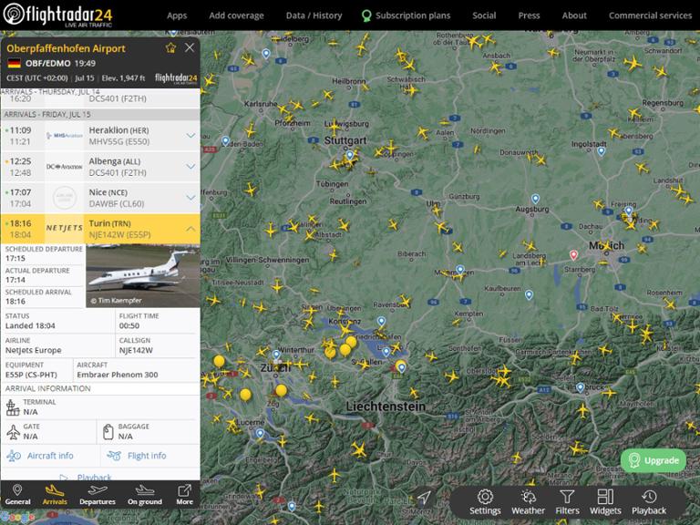是德里赫特吗？德媒：周五晚有架来自都灵的私人飞机在慕尼黑降落