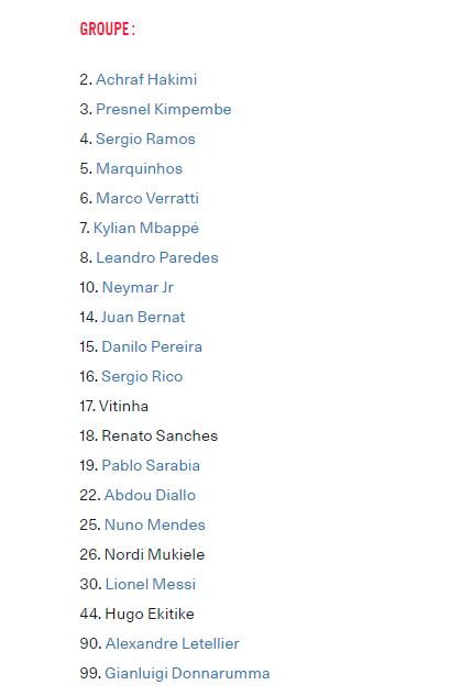 巴黎本轮联赛名单：梅西、姆巴佩、内马尔领衔，纳瓦斯伤缺